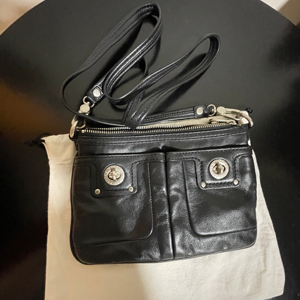 Marc By Marc Jacobs Black Leather Crossbody Bag - Picture 9 of 14